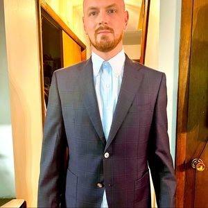 Hugo Boss Windowpane Wool Jacket